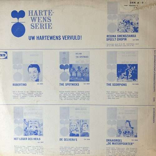 Achterkant plaat De Waterpoorter Hartewens-serie