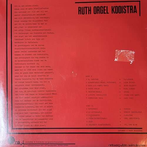 Achterkant Ruth orgel Kooistra