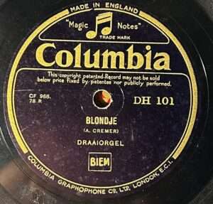 Columbia DH 101 – Harmonica-Solist / Blondje